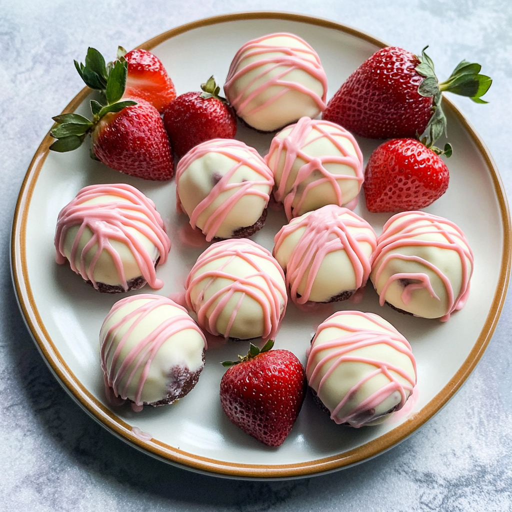 Strawberry Cheesecake Truffle Bites