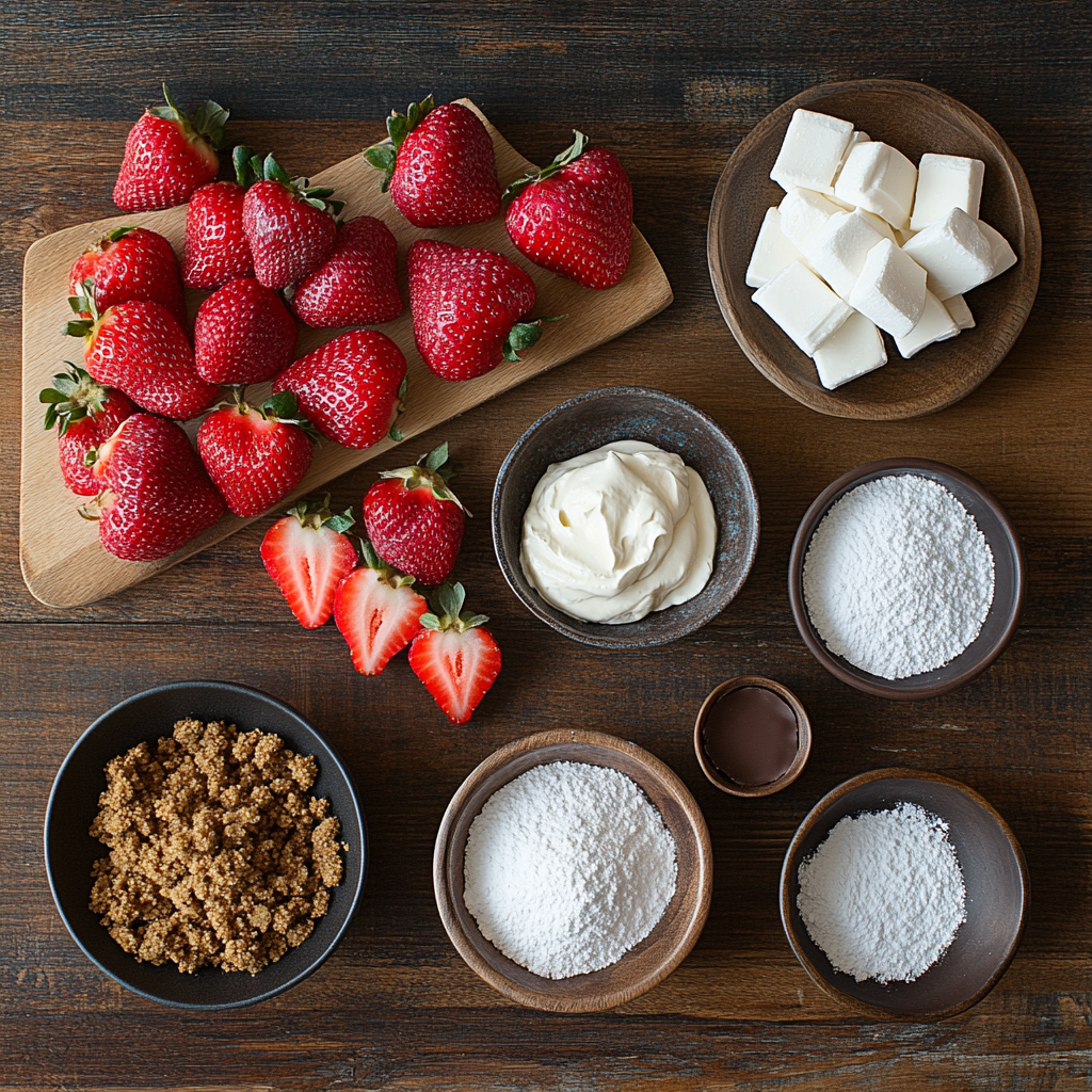 Strawberry Cheesecake Truffle Bites ingredients