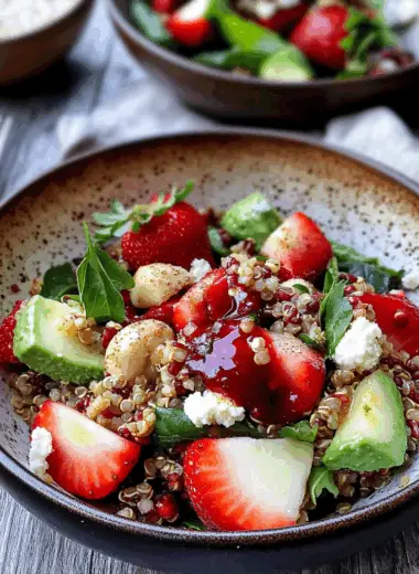 Strawberry Quinoa Salad 1