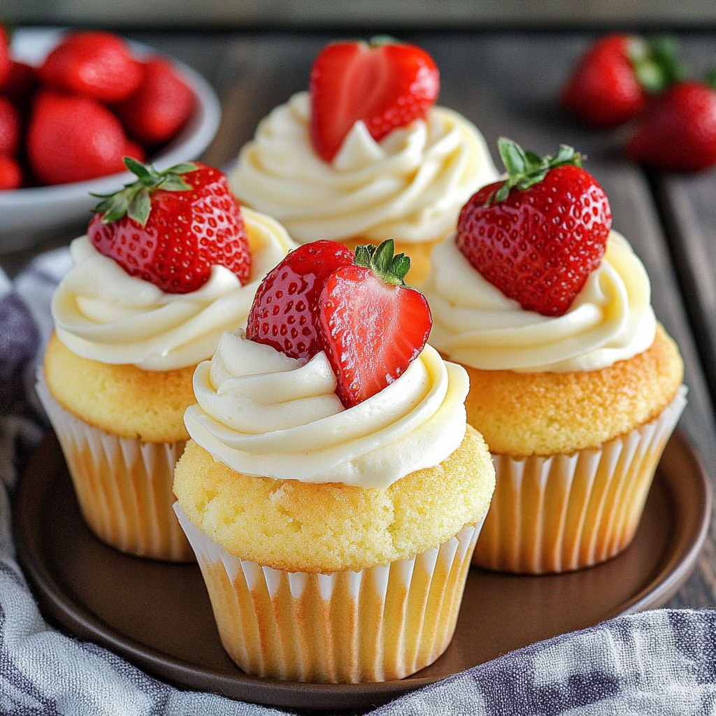 Strawberry Shortcake Cupcakes