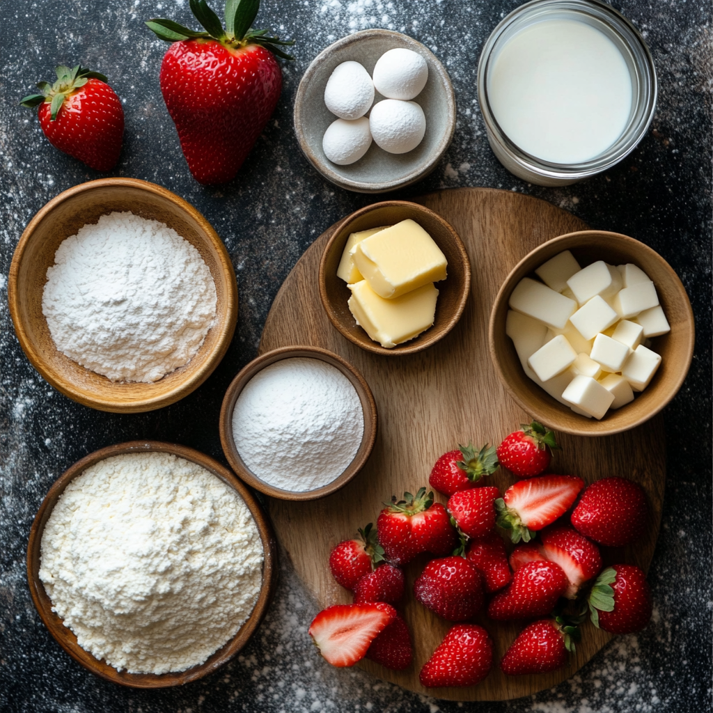 Strawberry Shortcake Cupcakes ingredients