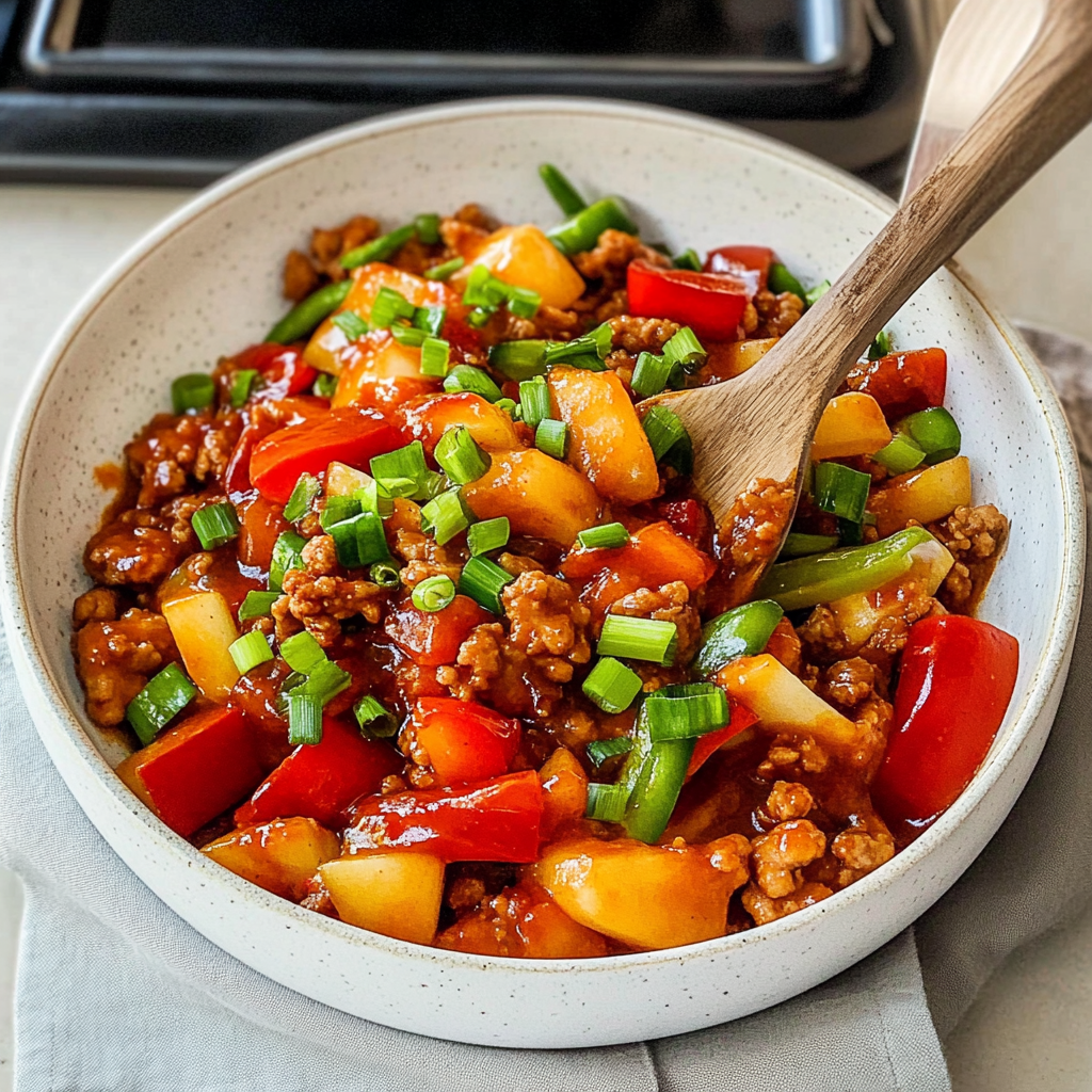Sweet & Sour Ground Chicken