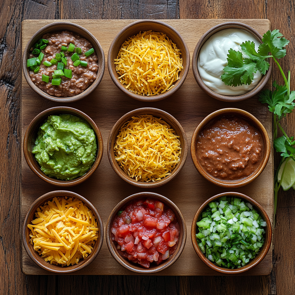 Taco Dip ingredients