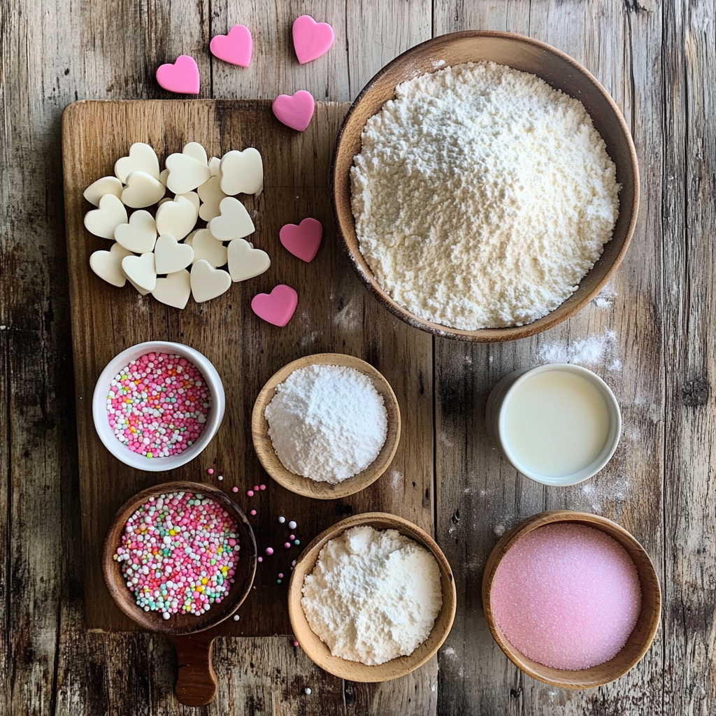 Valentine Donuts ingredients