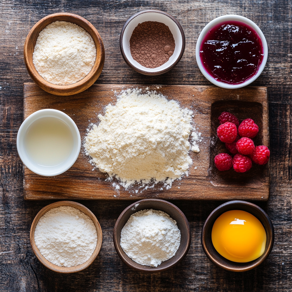 Valentine Thumbprint Cookies ingredients