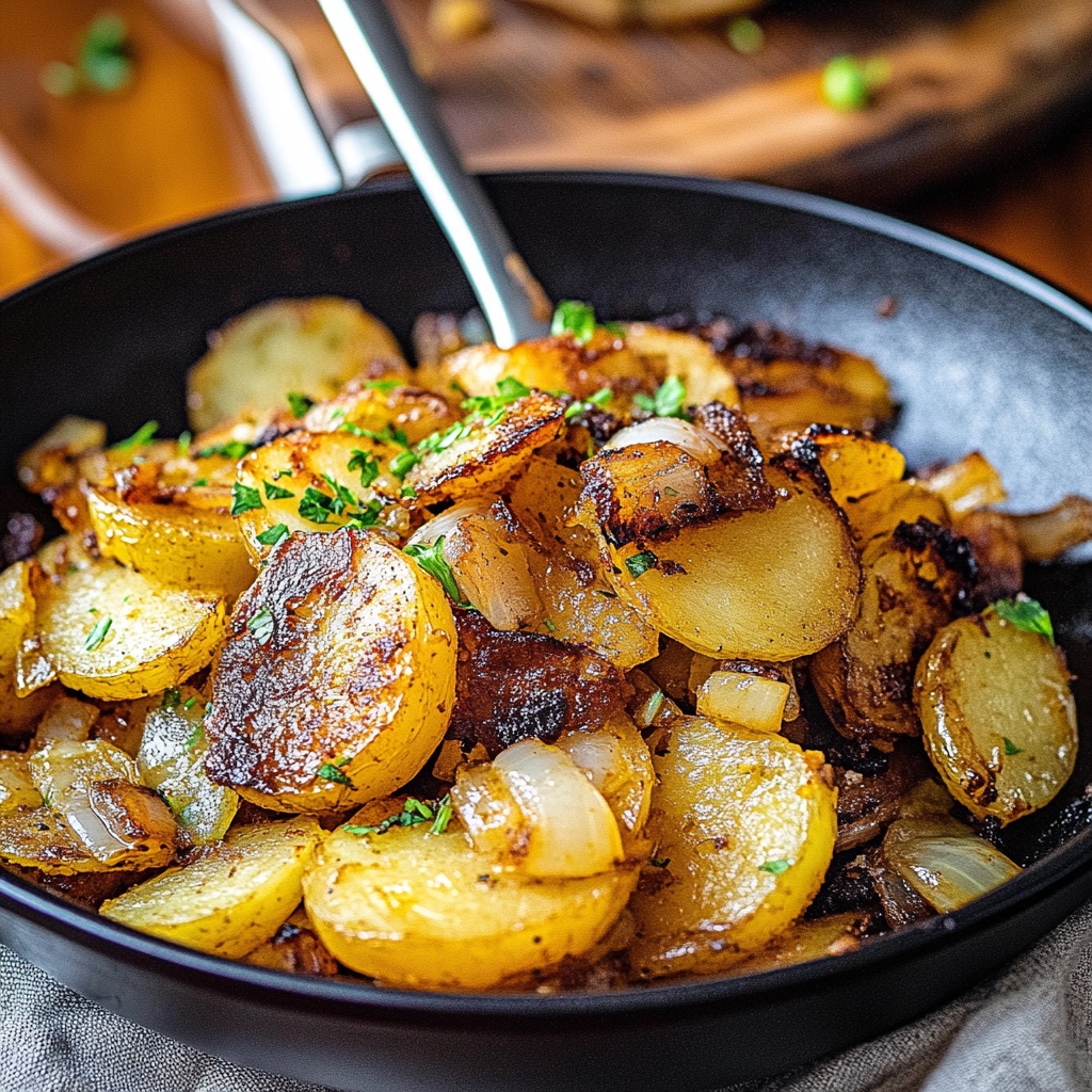 fried potatoes and onions 1