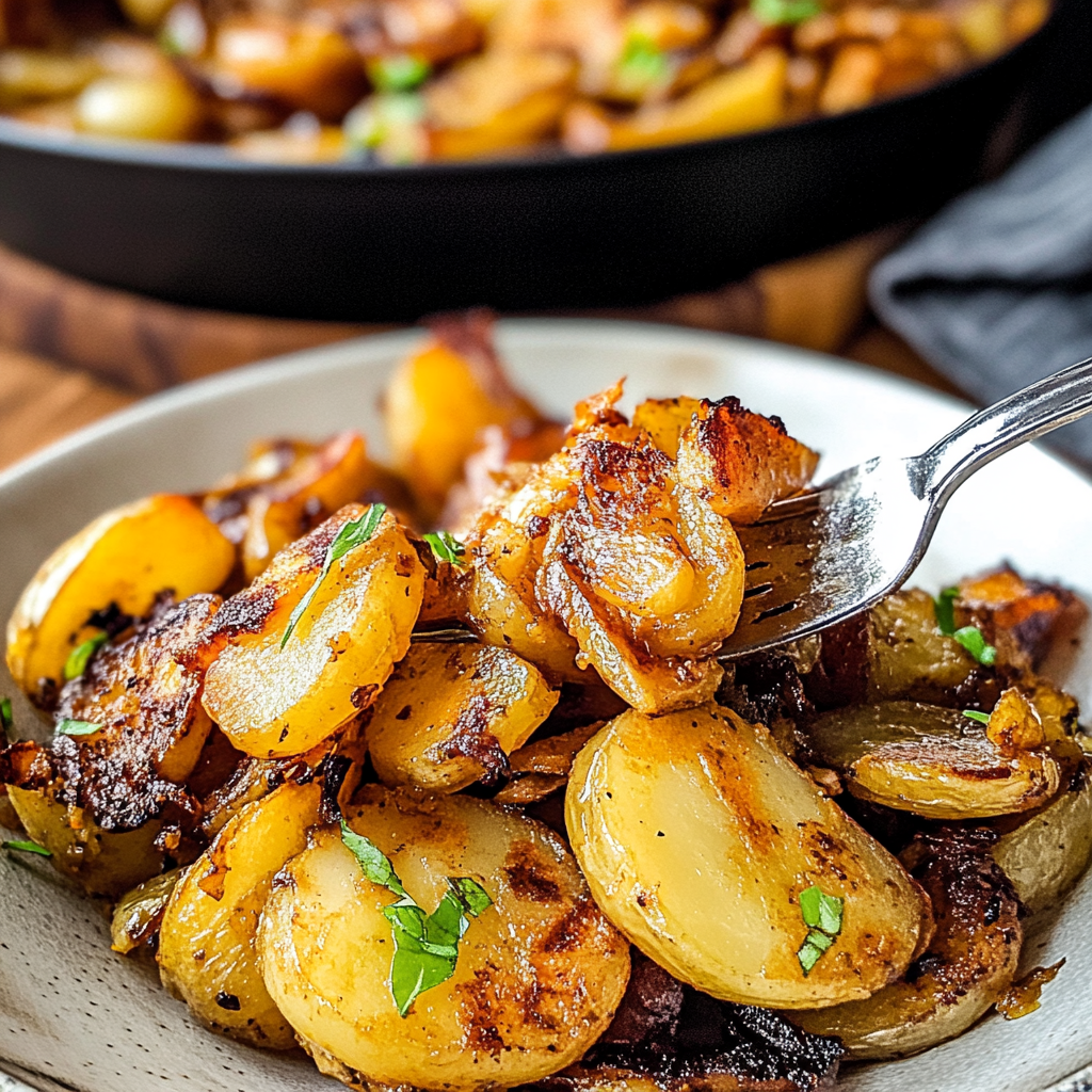 fried potatoes and onions