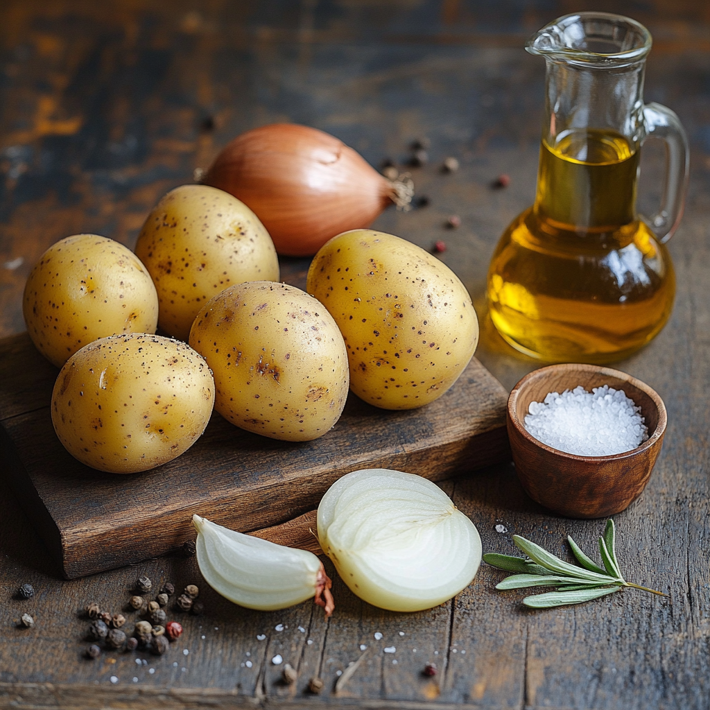 fried potatoes and onions ingredients