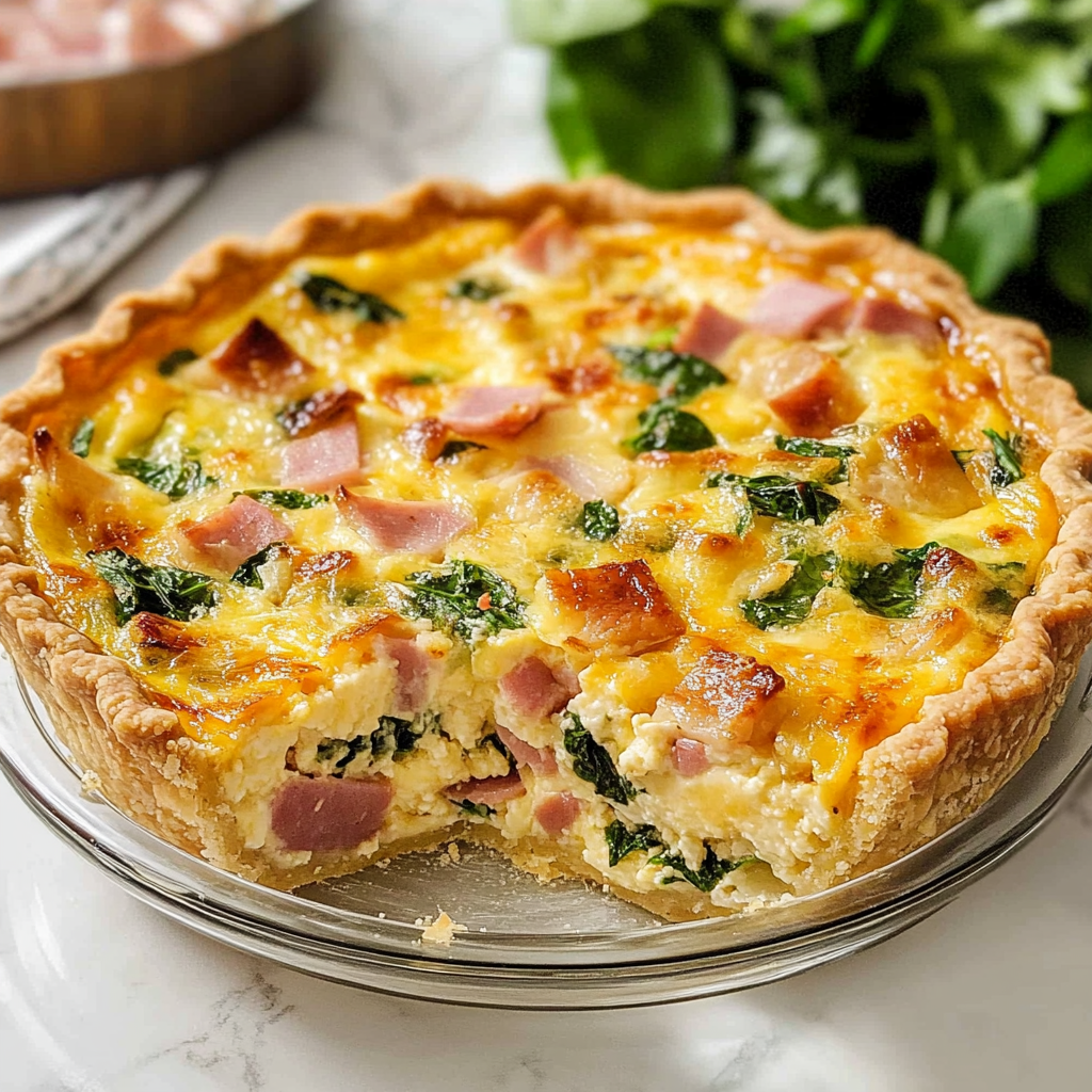ham and cheese quiche 1
