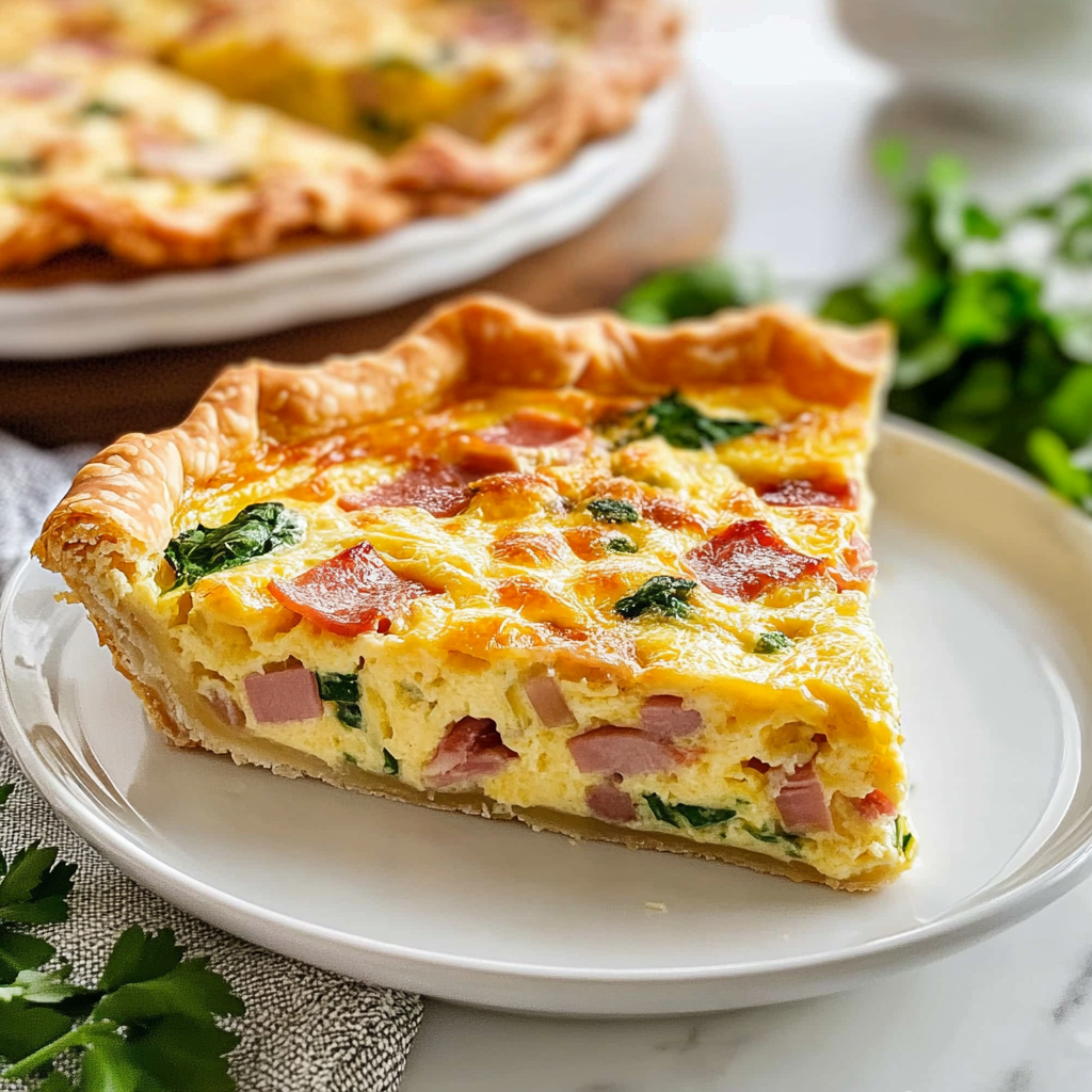 ham and cheese quiche