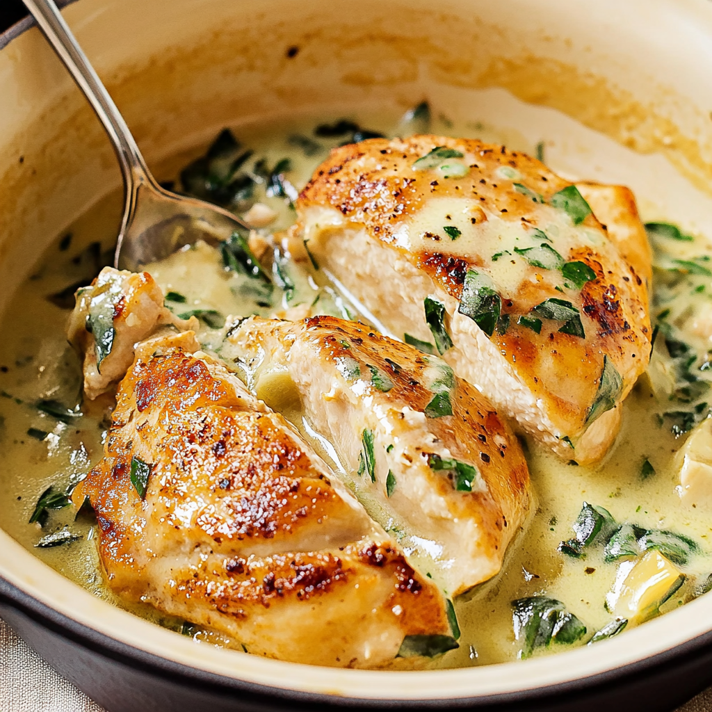 spinach artichoke chicken