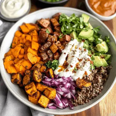 sweet potato burger bowl 1