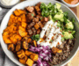 sweet potato burger bowl