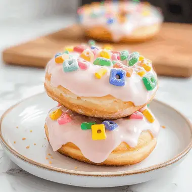 Air Fryer Lucky Charms Donuts 1