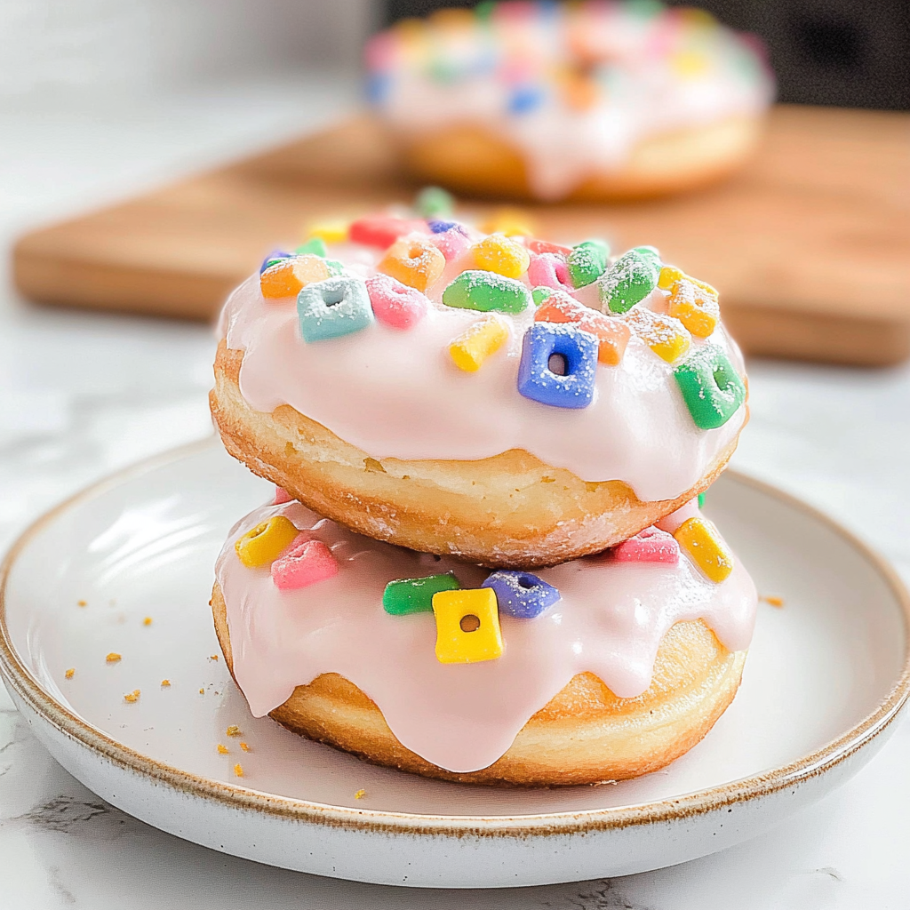 Air Fryer Lucky Charms Donuts 1