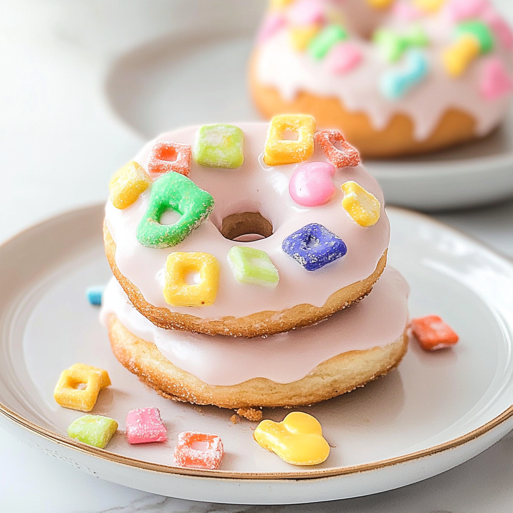 Air Fryer Lucky Charms Donuts