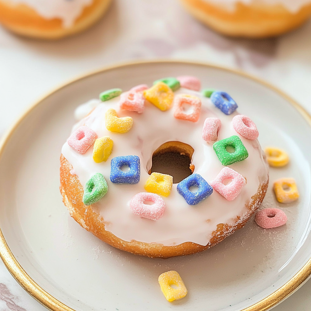 Air Fryer Lucky Charms Donuts