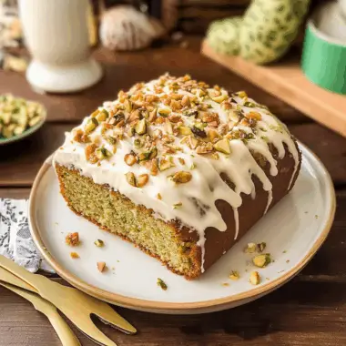 Air Fryer Pistachio Coffee Cake 1