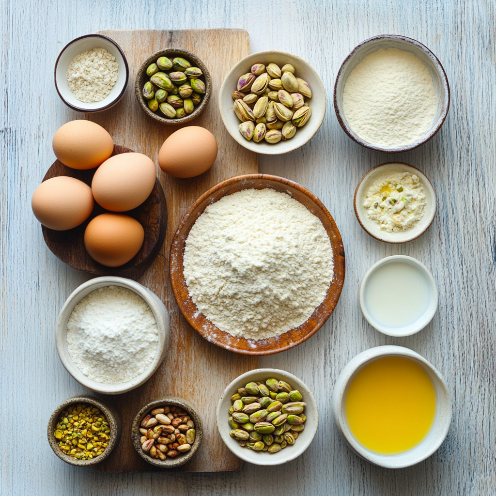 Air Fryer Pistachio Coffee Cake ingredients