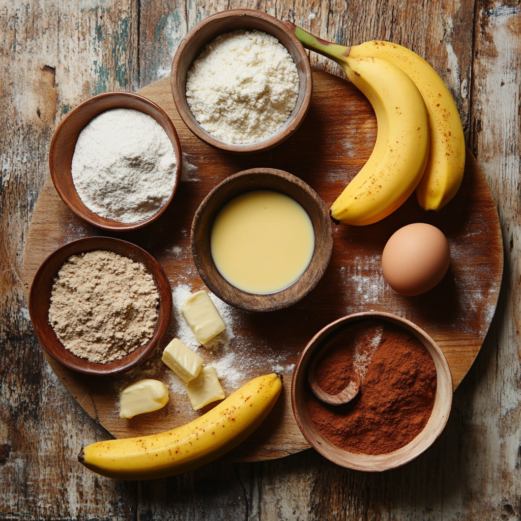 Banana Bread Donuts ingredients