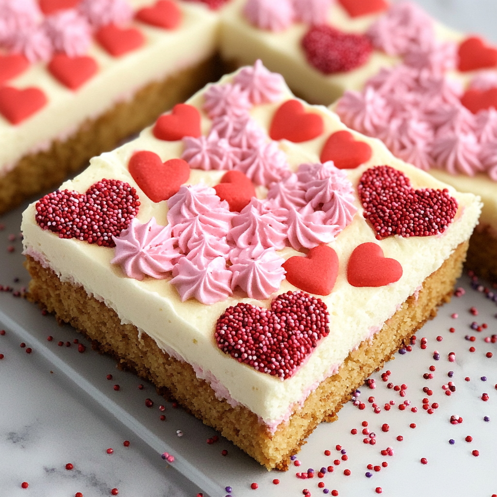 Chewy Valentine Sugar Cookie Bars