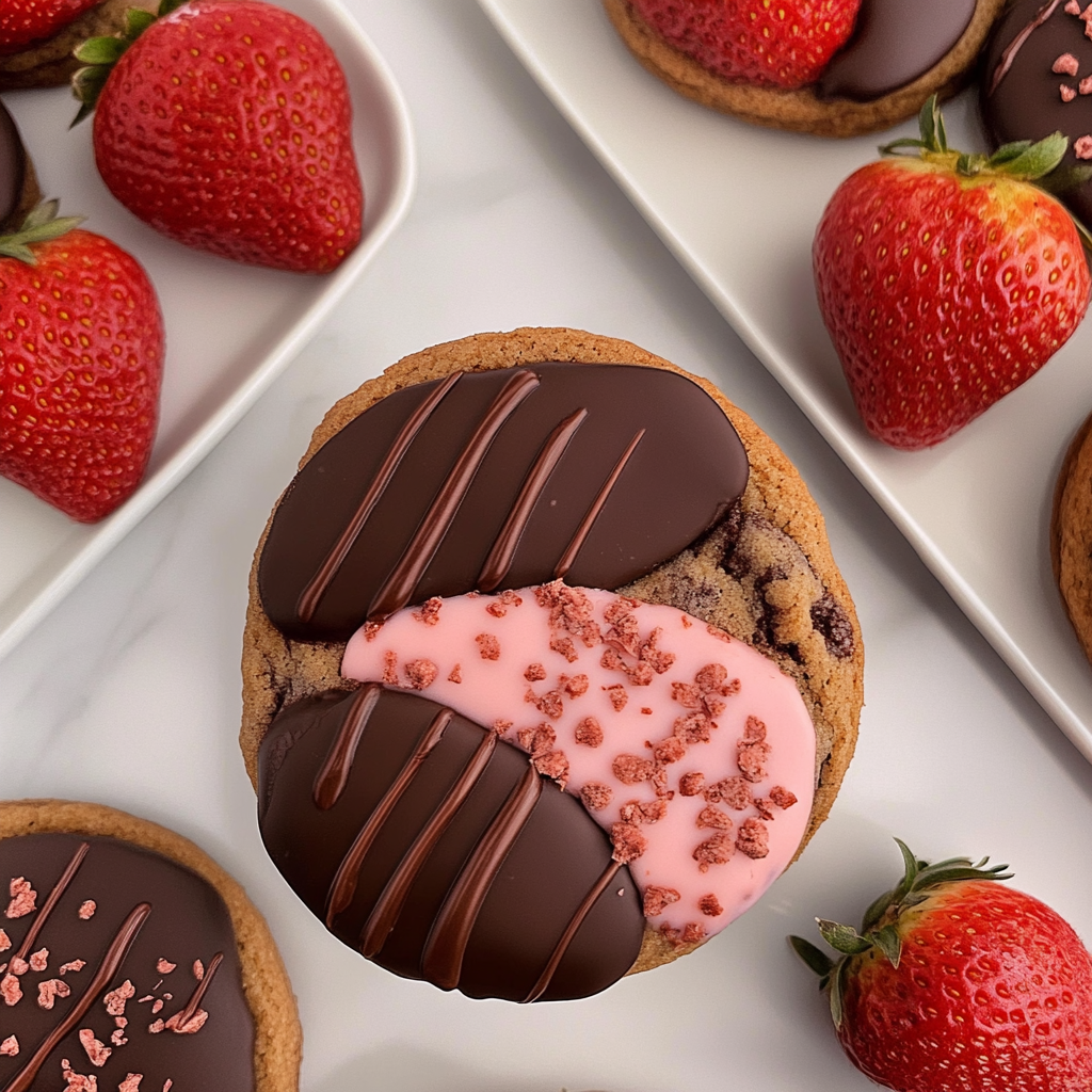 Chocolate Covered Strawberry Cookies