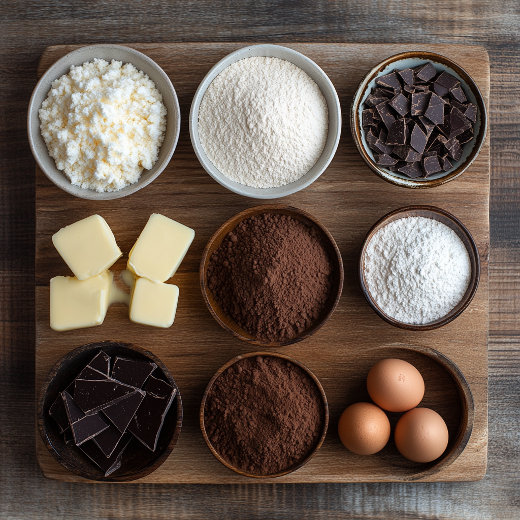Chocolate Mousse Brownies ingredients