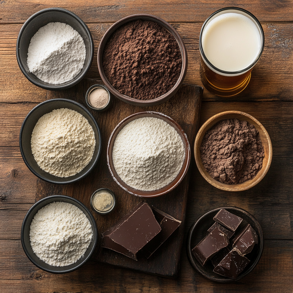 Guinness Chocolate Mug Cake ingredients