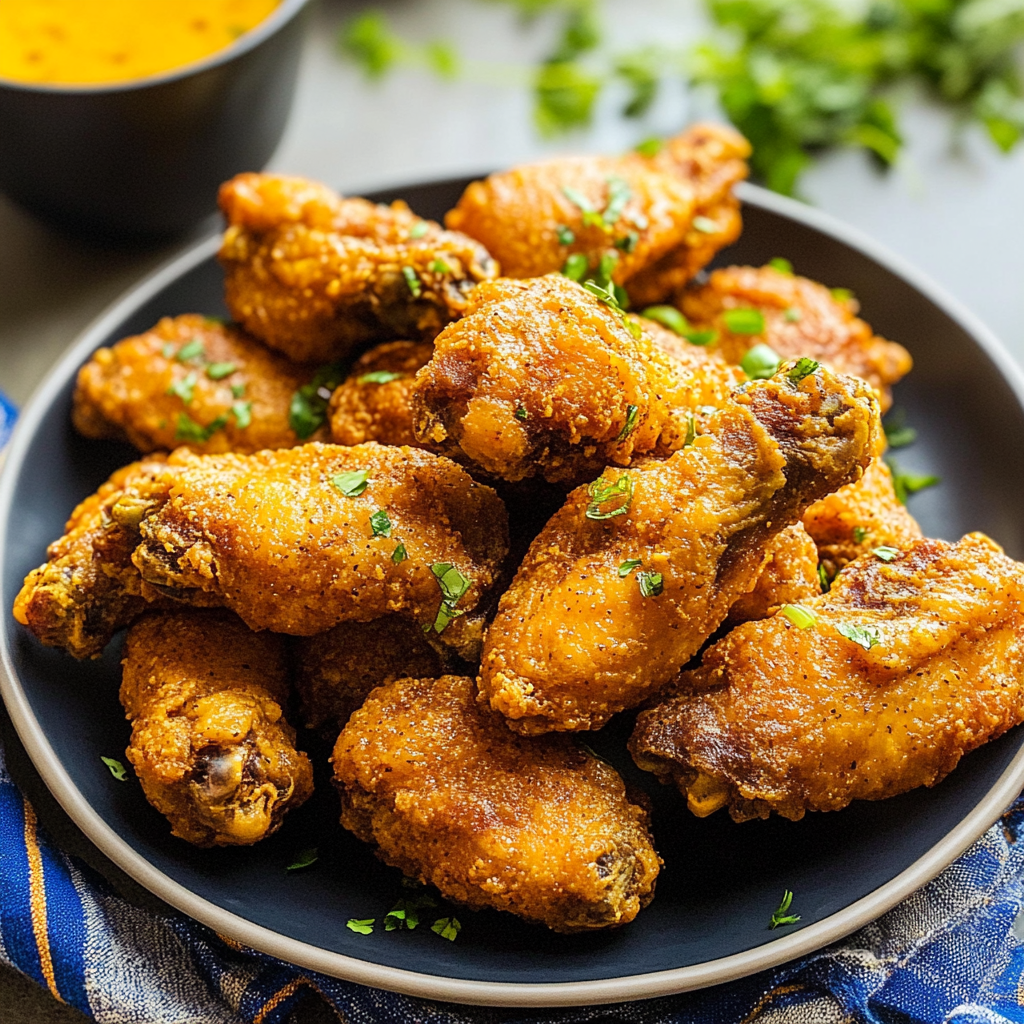 Jamaican-Style Fried Curry Chicken Wings