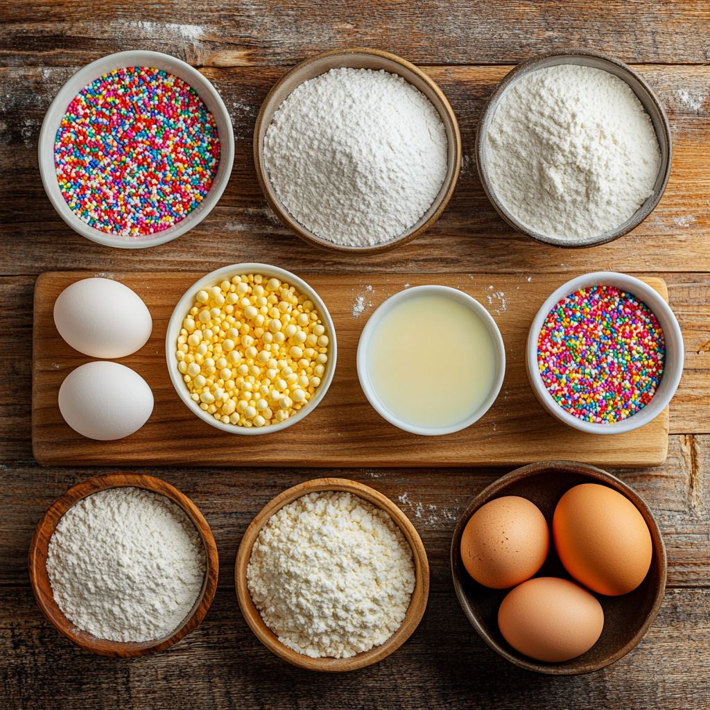 Pot of Gold Cupcakes ingredients
