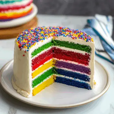 Rainbow Layer Cake 1