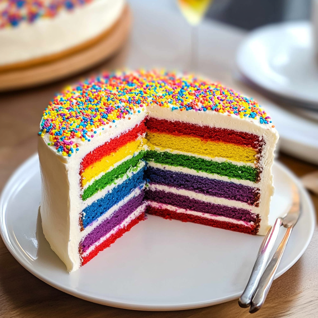 Rainbow Layer Cake