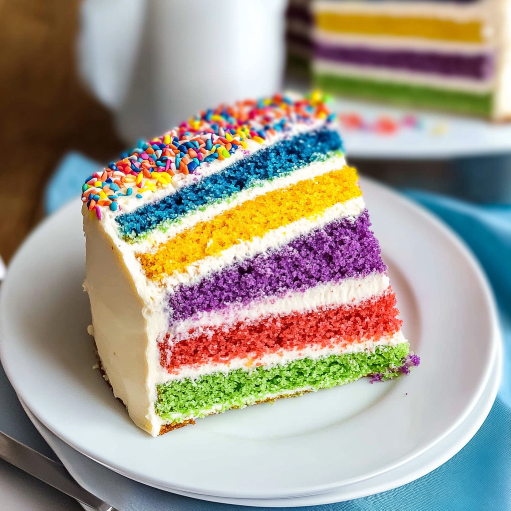 Rainbow Layer Cake