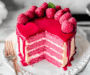 Raspberry Heart Cake