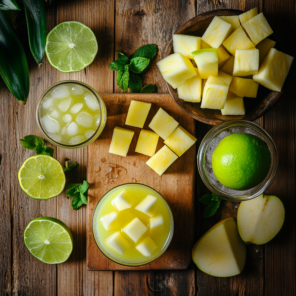 St. Patrick’s Day Punch ingredients