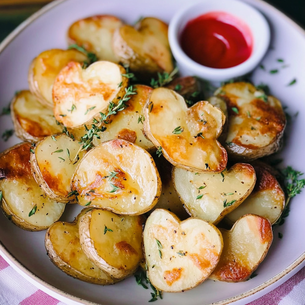 Valentine’s Day Roasted Potato Hearts