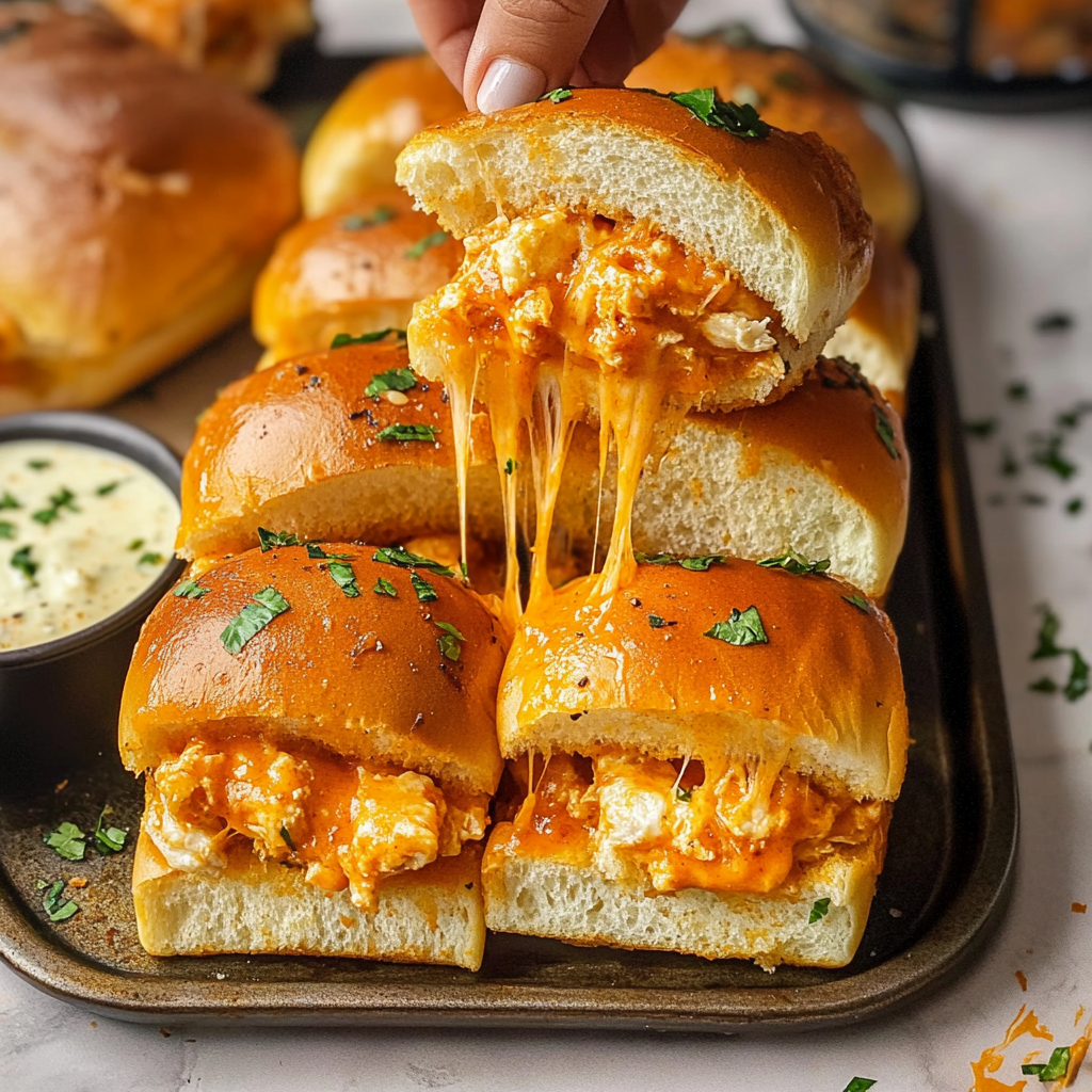 buffalo chicken sliders