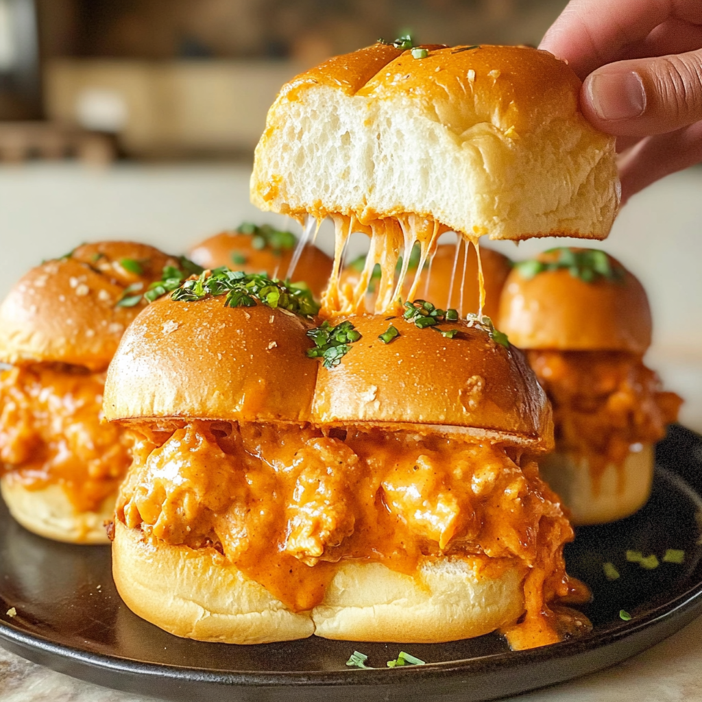buffalo chicken sliders