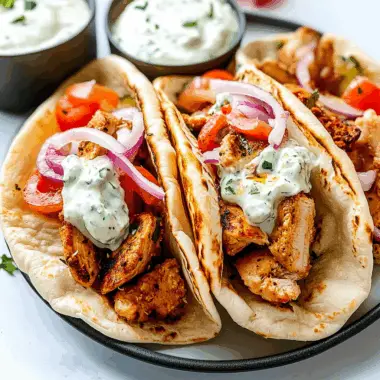 chicken gyros with tzatziki sauce 1 1