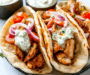 chicken gyros with tzatziki sauce