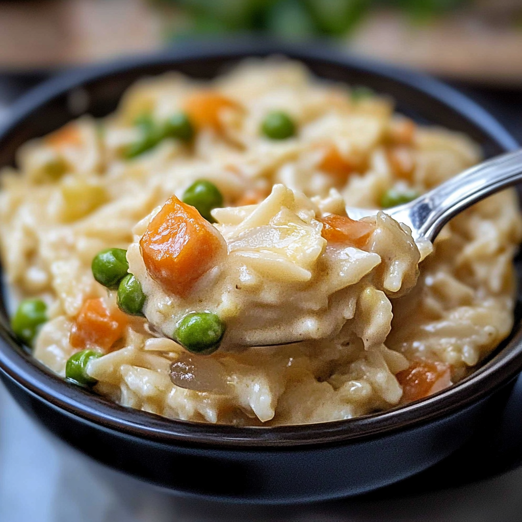 chicken pot pie orzo
