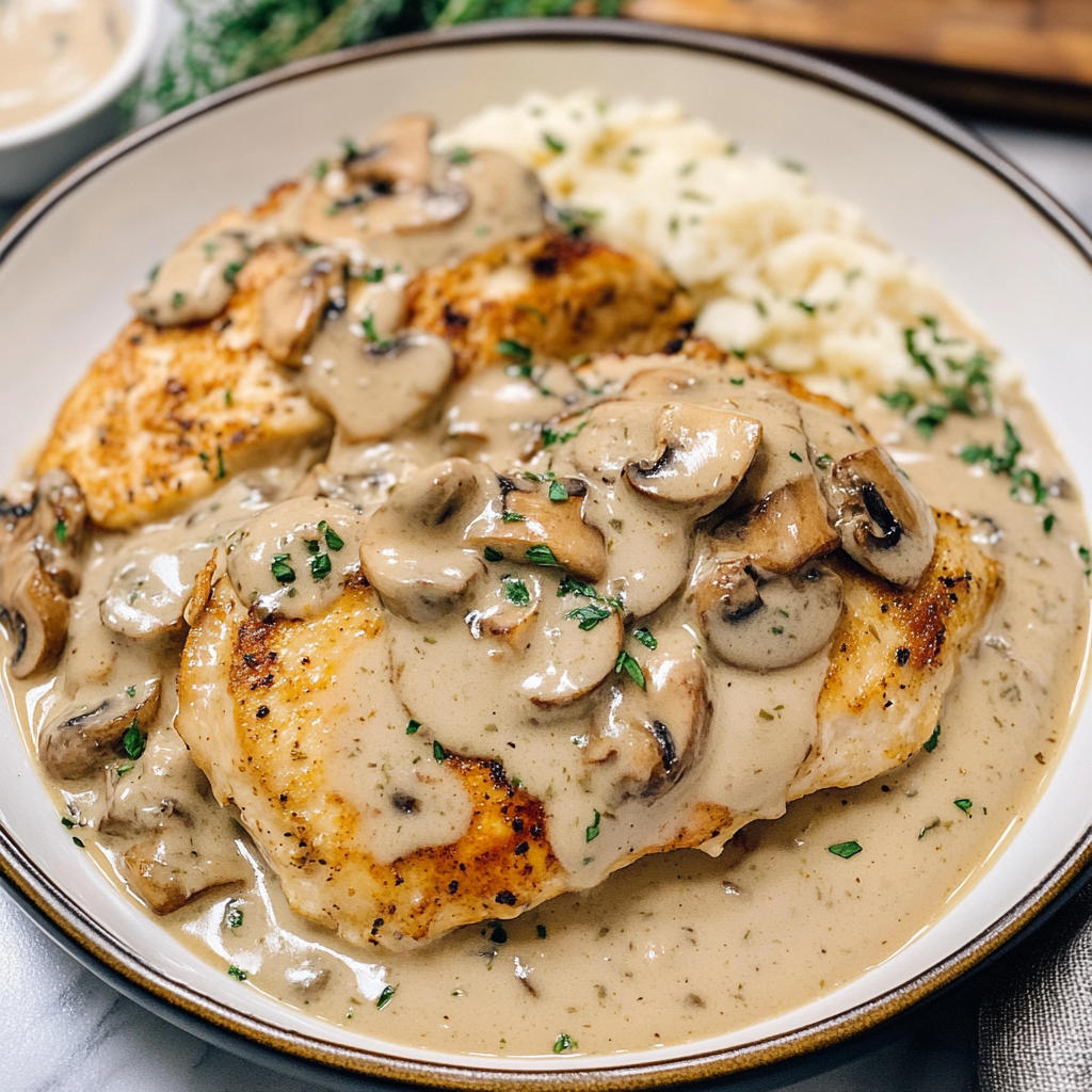 creamy mushroom chicken 1