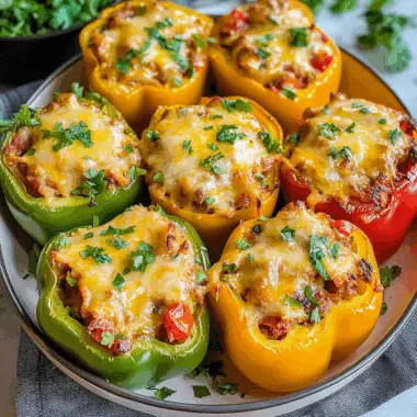 healthy stuffed bell peppers 2