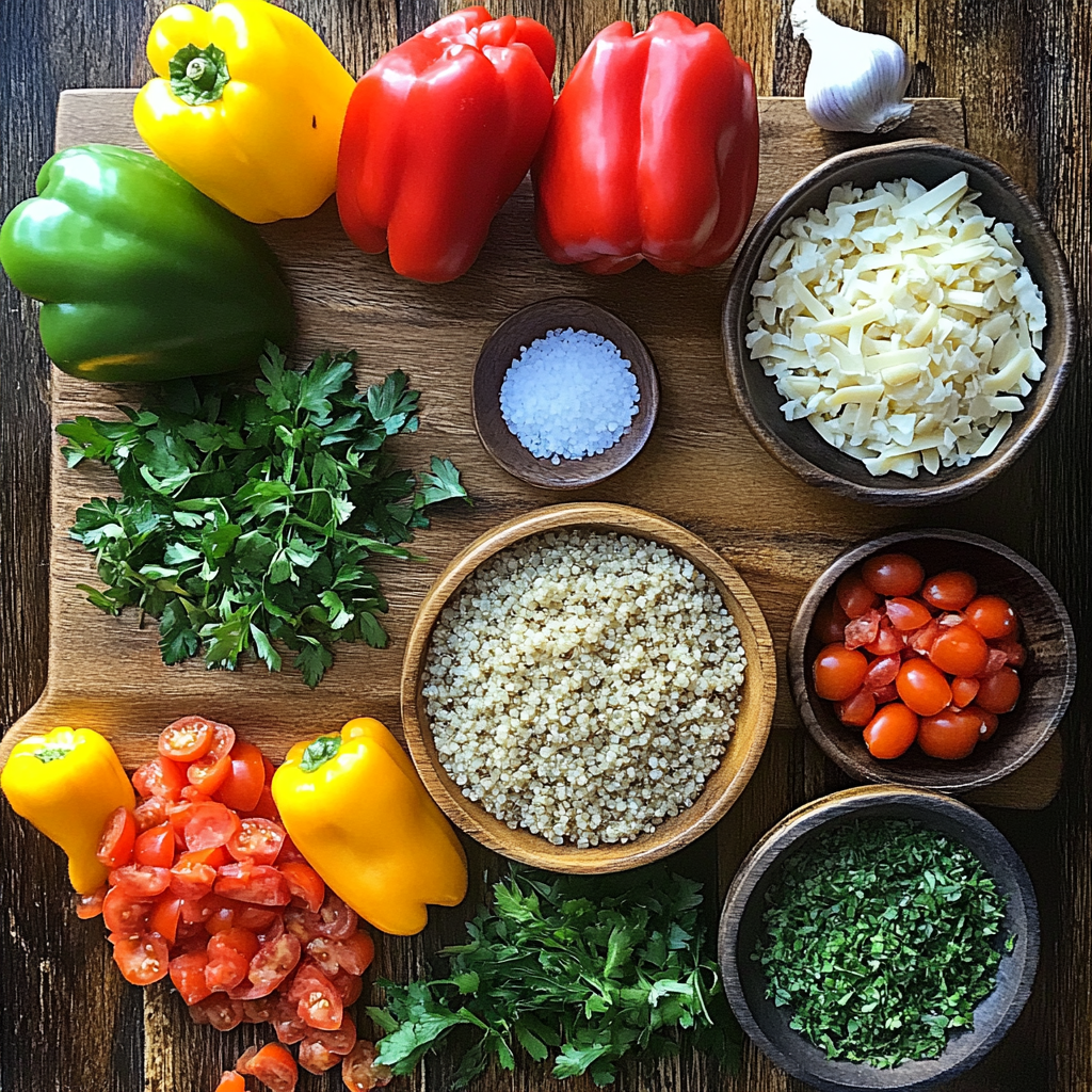 healthy stuffed bell peppers ingredients