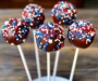 4th of july cake pops