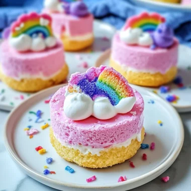 No Bake Unicorn Cheesecake Bites image 1
