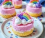 No-Bake Unicorn Cheesecake Bites