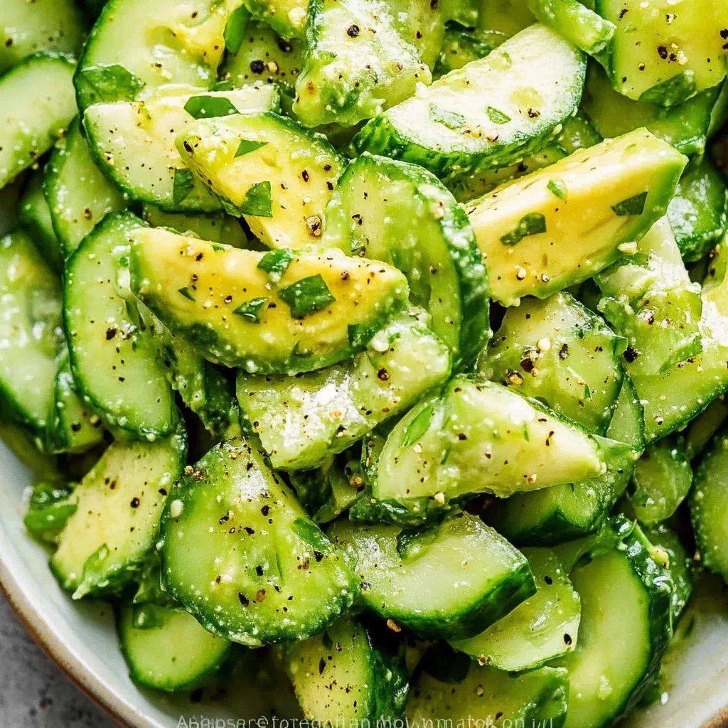 cucumber avocado salad image 5