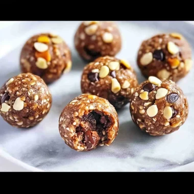 no bake protein energy balls image 1
