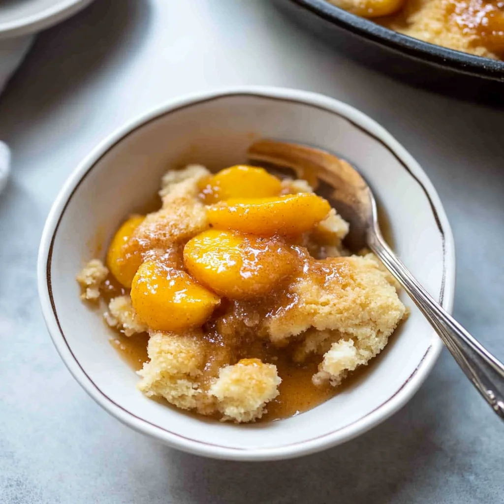 southern peach cobbler image 1